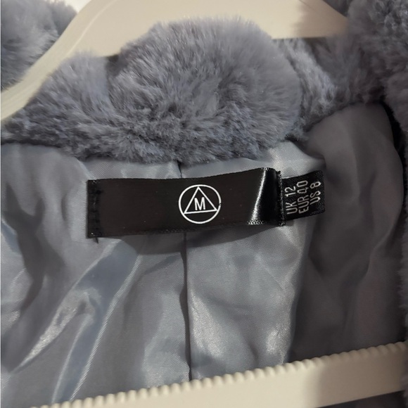 FLUFFY ZIP THROUGH OVERSIZED JACKET - Picture 3 of 4